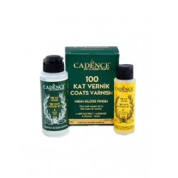 CADENCE Lakier 100 warstw , zestaw 70 +120 ml  ,    ( 100 coats of varnish )
